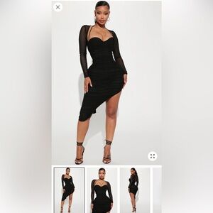 Elegant Black Sheath Dress